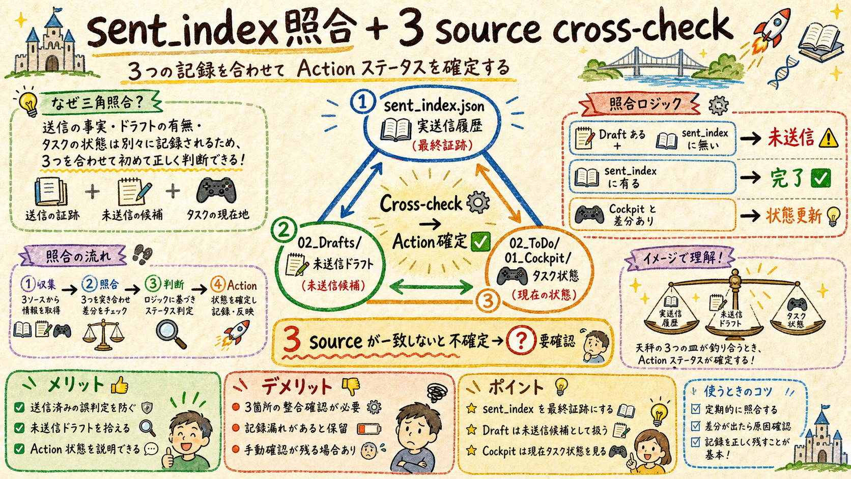 3 source cross check